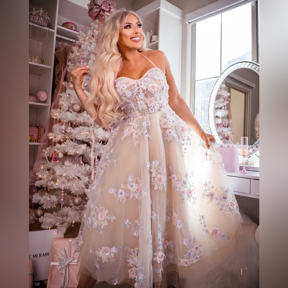 AW Bridal Custom Tea Length Dress